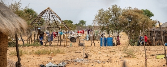 Village life in Kalahari Botswana