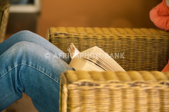 woman reading