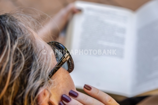 woman reading