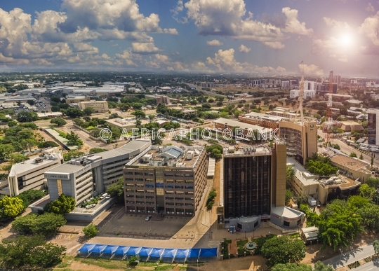 Government Enclave aerial full view business