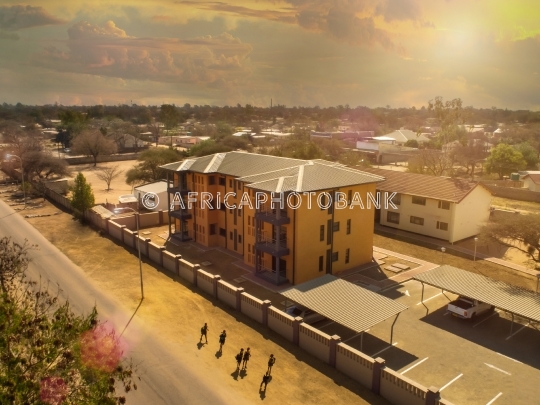 Residential area aerial Gaborone
