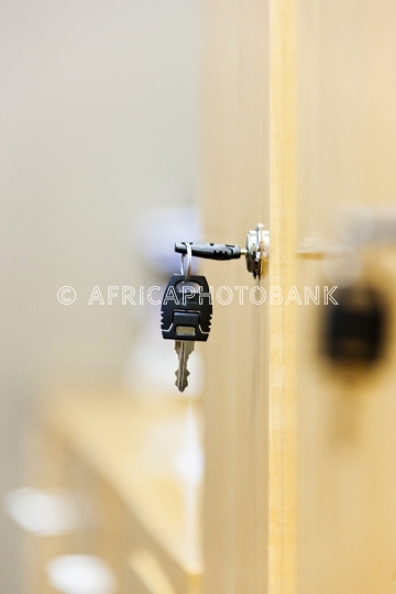 Key locker close-up