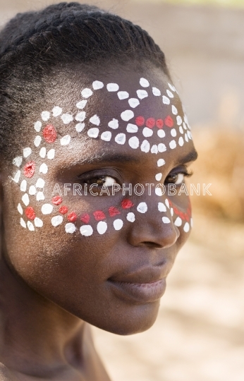 African woman Tribal face
