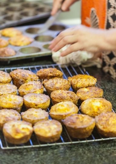 muffins out the oven