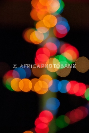 Multicolor lights blur