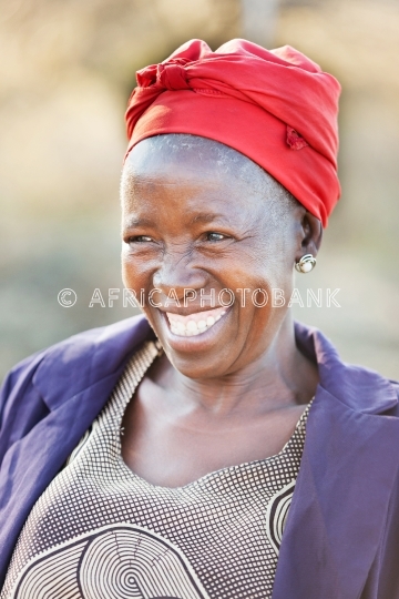 african senior citizen woman 