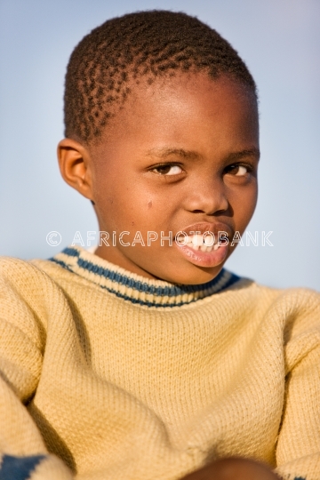 Smiling African boy