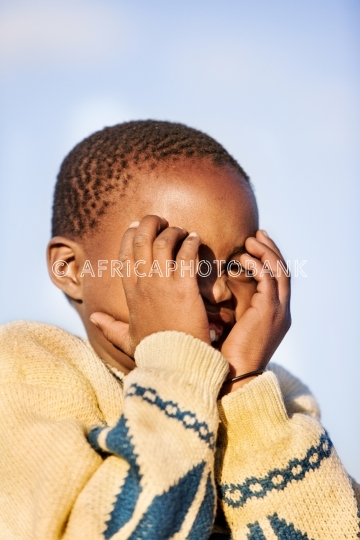 Smiling African boy
