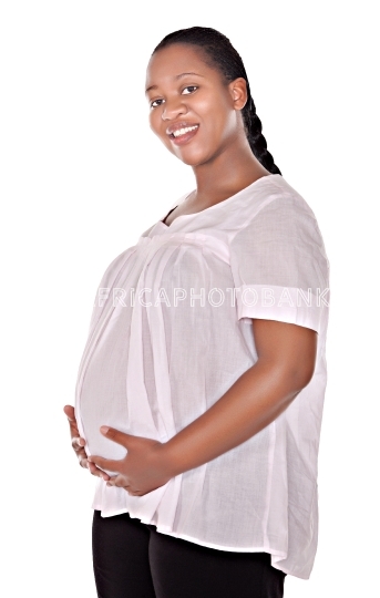 Pregnant African woman 