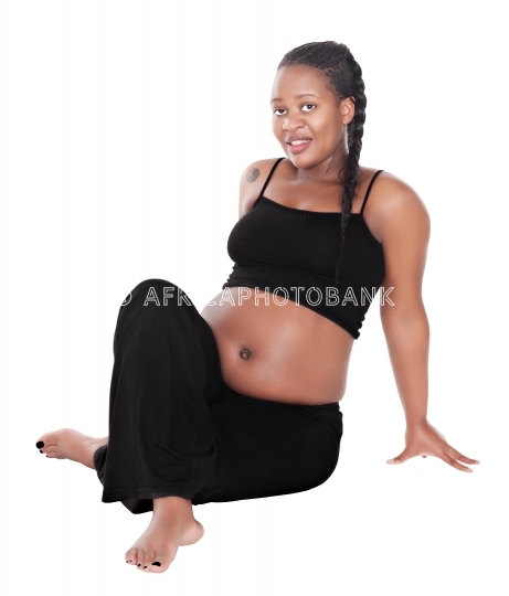 pregnant African woman