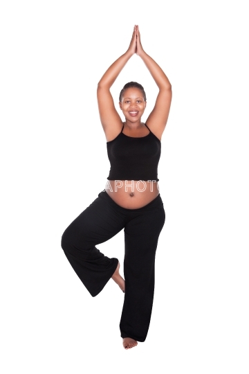 pregnant African woman