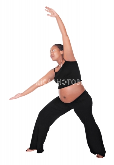 pregnant African woman