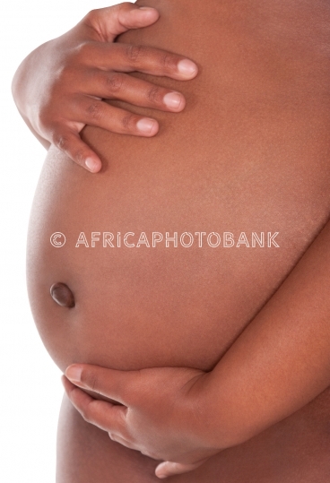 Pregnant African woman 