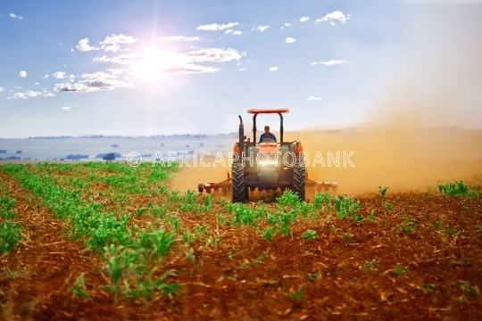 agriculture tractor working