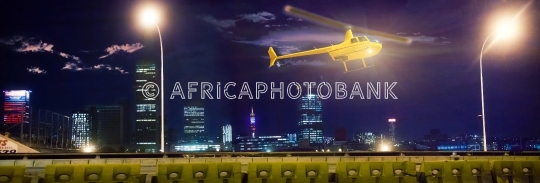 night in Johannesburg, South Africa