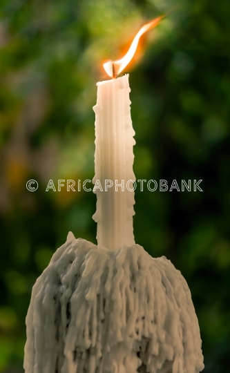 Dripping candle