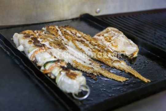 Grilled seafood