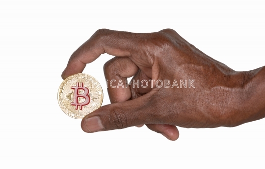 African hands bitcoin