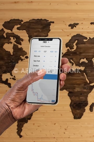 African hands phone