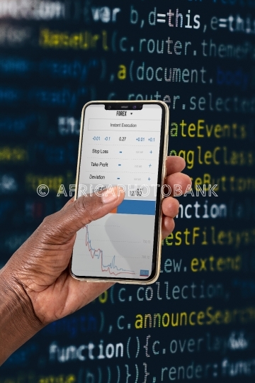 African hands phone