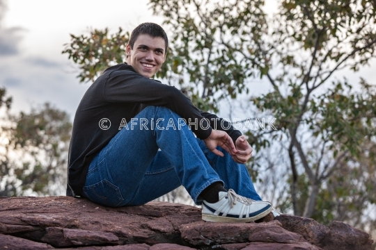   Teenager smiling
