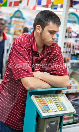 Teenager shopping