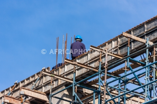African construction workers