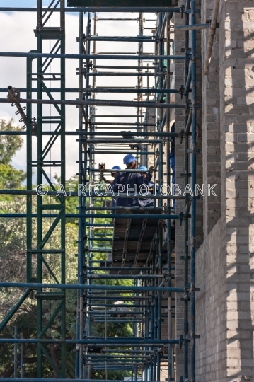 African construction workers