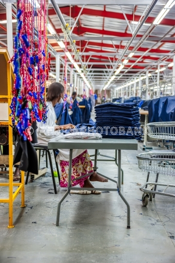 African textile factory