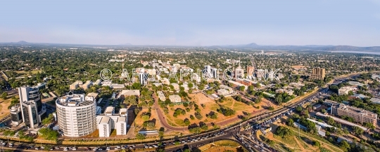 Aerial Gaborone city