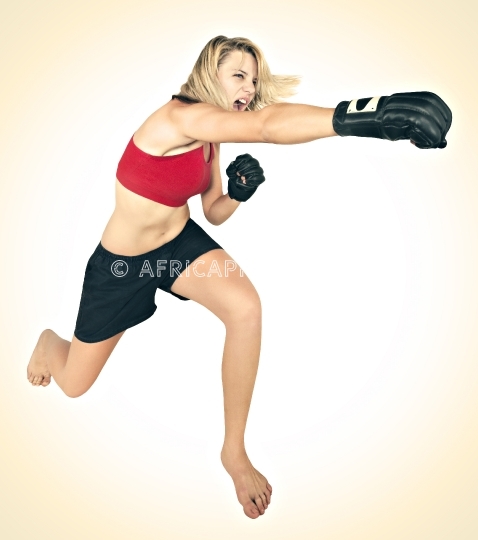 Karate taekwondo girl