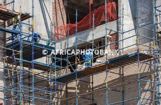 African construction workers
