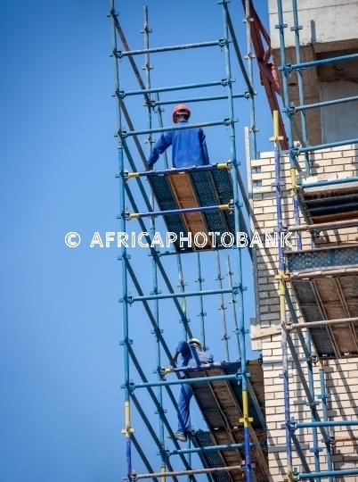African construction workers