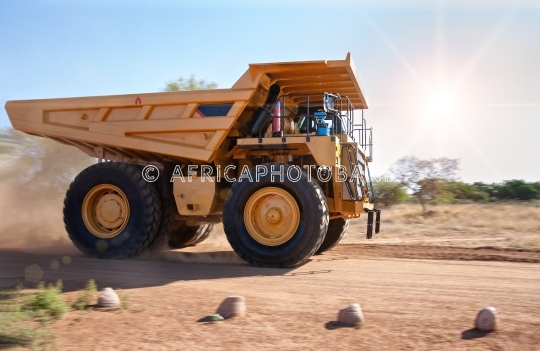 Truck speeding 