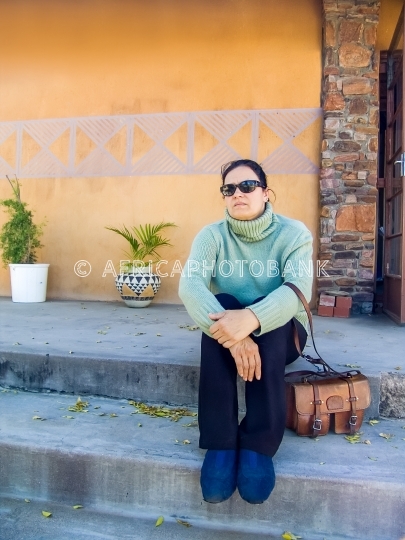 Woman waiting