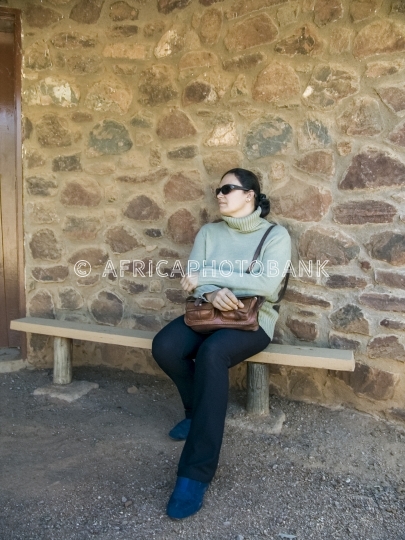 Woman waiting