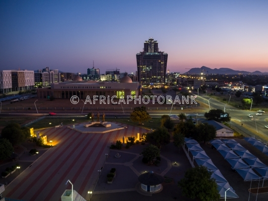Government enclave  and CBD Gaborone