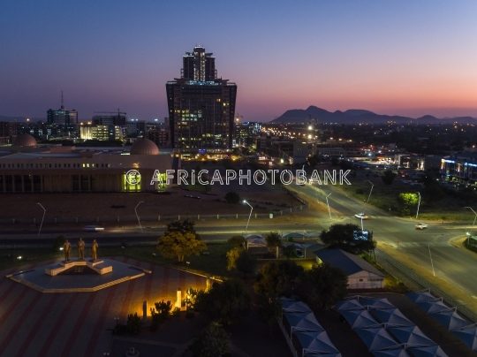 Government enclave  and CBD Gaborone