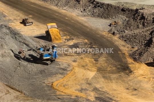 Diamond mine open pit Botswana