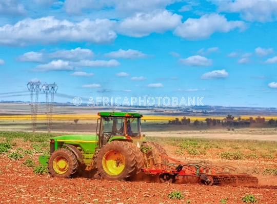 Tractor in the field