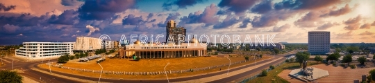 Gaborone town aerial view