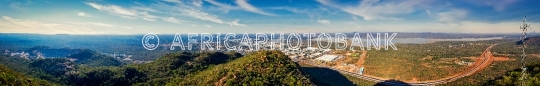 Gaborone town aerial view