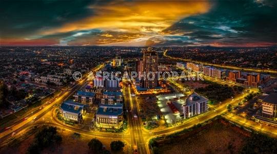 CBD Botswana aerial