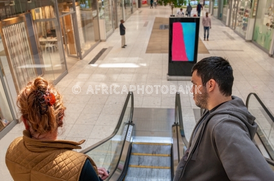 Shoppers in the mall