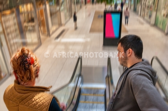 Shoppers in the mall
