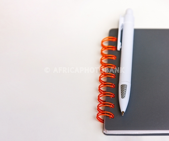notebook and pen